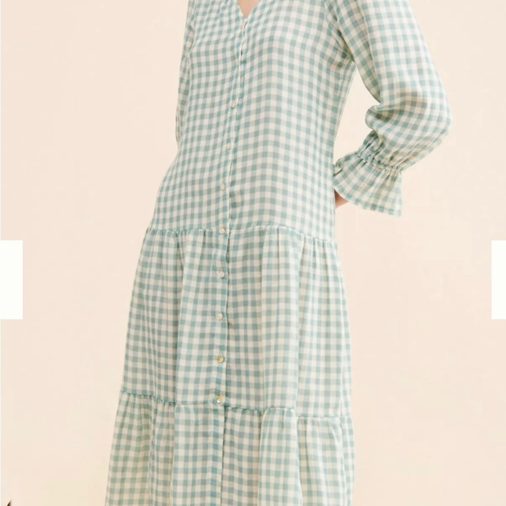 ANTHRO Little Lies Gingham Dress